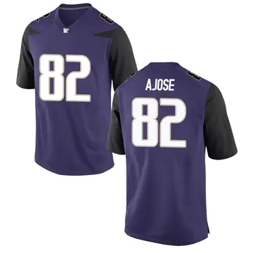 Men's Deji Ajose Washington Huskies Nike Game Purple Football College Jersey