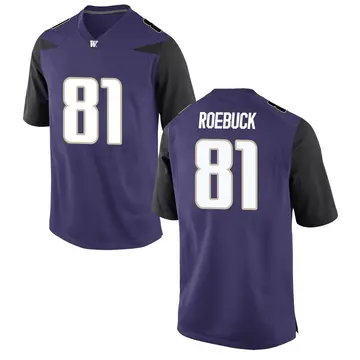 Men's Dezmen Roebuck Washington Huskies Nike Game Purple Football College Jersey