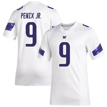 Men's Michael Penix Jr. Washington Huskies Adidas Premier White Replica Football Jersey