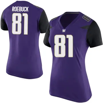 Women's Dezmen Roebuck Washington Huskies Nike Game Purple Football College Jersey