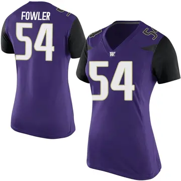 Women's Drew Fowler Washington Huskies Nike Replica Purple Football College Jersey