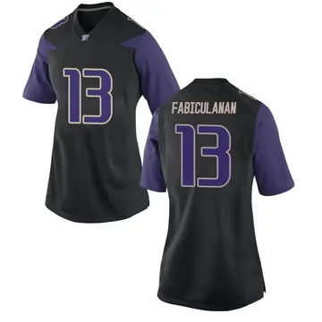 Women's Kamren Fabiculanan Washington Huskies Nike Replica Black Football College Jersey