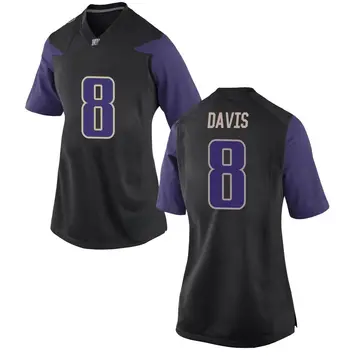 Women's Tacario Davis Washington Huskies Nike Game Black Football College Jersey