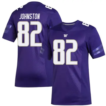 Youth Caleb Johnston Washington Huskies Adidas Premier Purple Replica Football Jersey