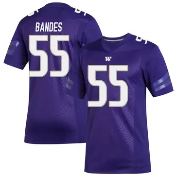Youth Jacob Bandes Washington Huskies Adidas Premier Purple Replica Football Jersey