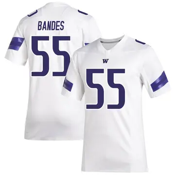 Youth Jacob Bandes Washington Huskies Adidas Premier White Replica Football Jersey