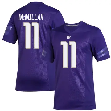 Youth Jalen McMillan Washington Huskies Adidas Premier Purple Replica Football Jersey
