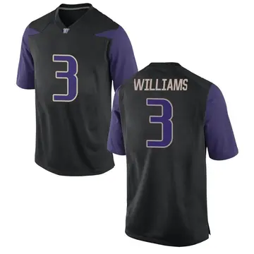 Youth Rashid Williams Washington Huskies Nike Replica Black Football College Jersey